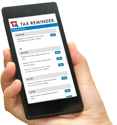 TaxReminder.com is developed for mobile devices.